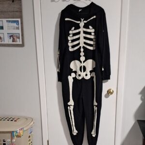 Black Skeleton Onesie Pajamas